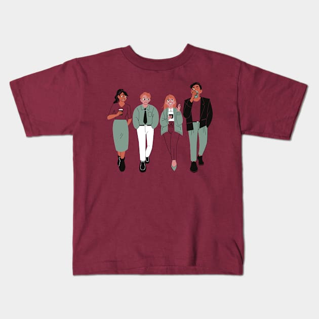 friends Kids T-Shirt by watermelonW